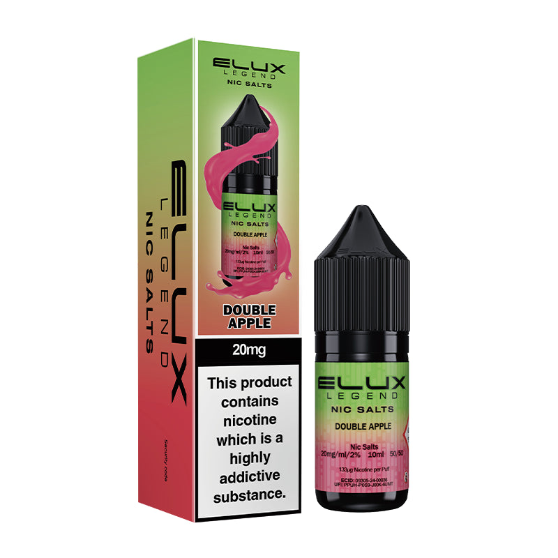 Elux Legend Nic Salts - Double Apple 10ml | Lincolnshire Vapours