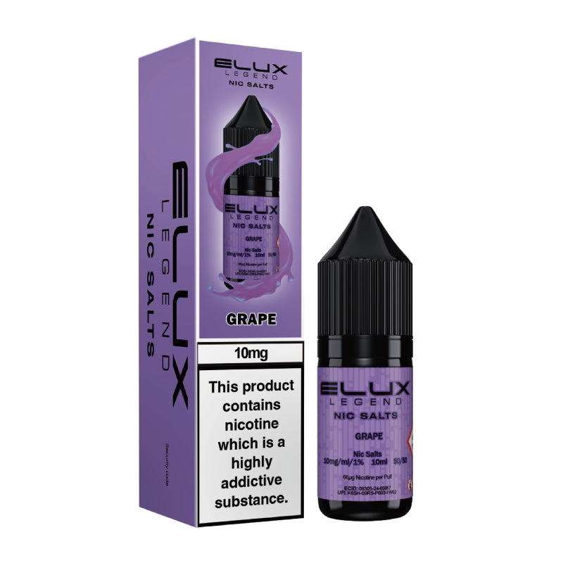 Elux Legend Nic Salts - Grape 10ml