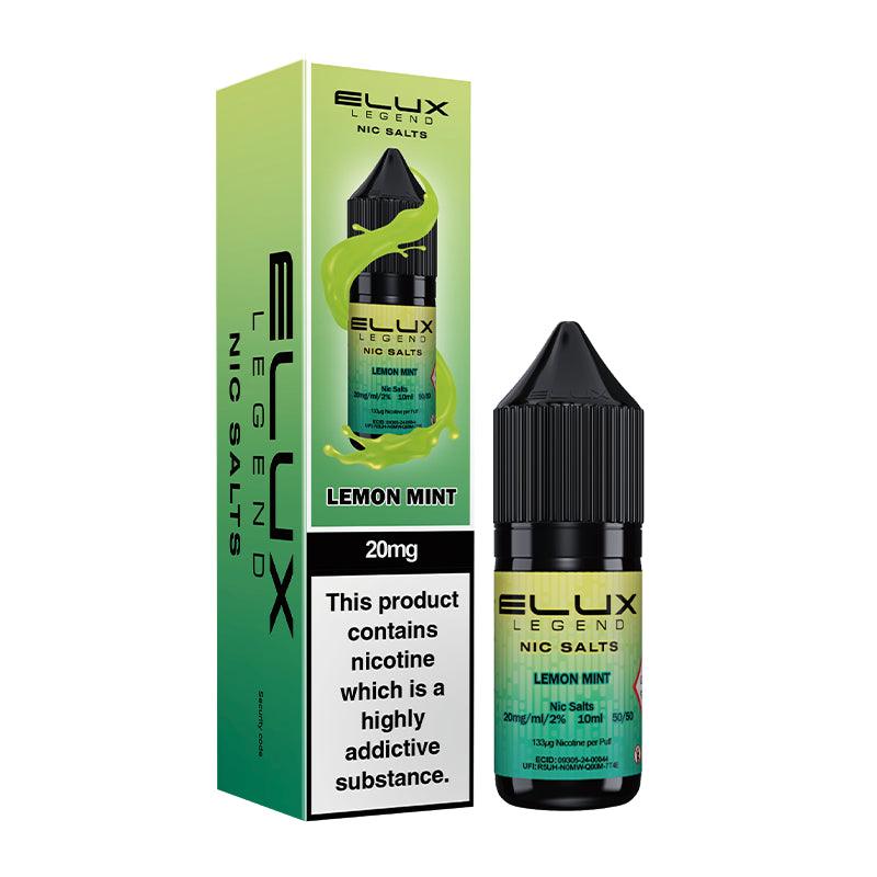 Elux Legend Nic Salts - Lemon Mint 10ml | Lincolnshire Vapours