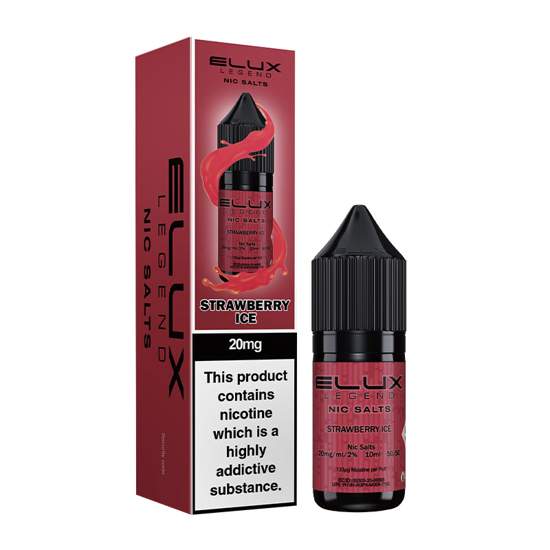 Elux Legend Nic Salts - Strawberry Ice 10ml | Lincolnshire Vapours