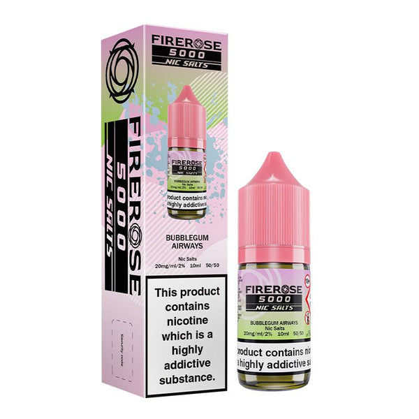 Firerose 5000 - Bubblegum Airways Nic Salt 10ml Firerose 5000 - Bubblegum Airways Nic Salt 10ml - 10mg | Free UK Delivery | Lincolnshire Vapours