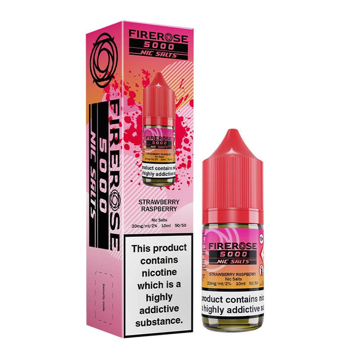 Firerose 5000 - Strawberry Raspberry Nic Salt 10ml | Free UK Delivery | Lincolnshire Vapours