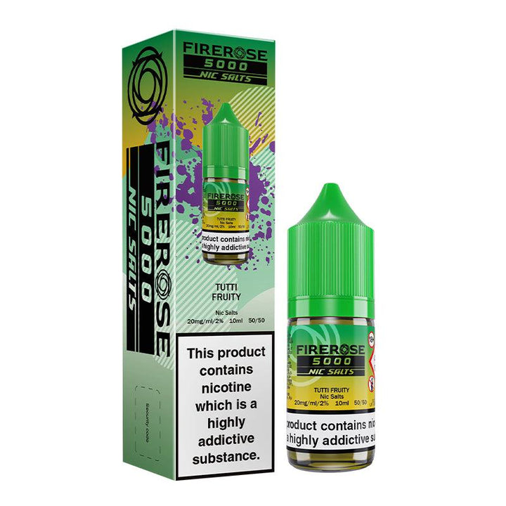 Firerose 5000 - Tutti Fruity Nic Salt 10ml | Free UK Delivery | Lincolnshire Vapours