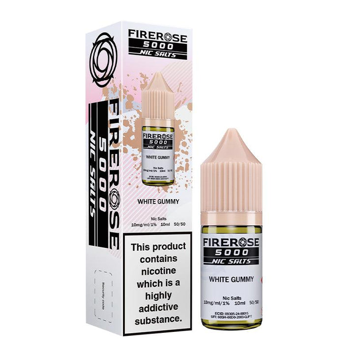 Firerose 5000 - White Gummy Nic Salt 10ml | Free UK Delivery | Lincolnshire Vapours