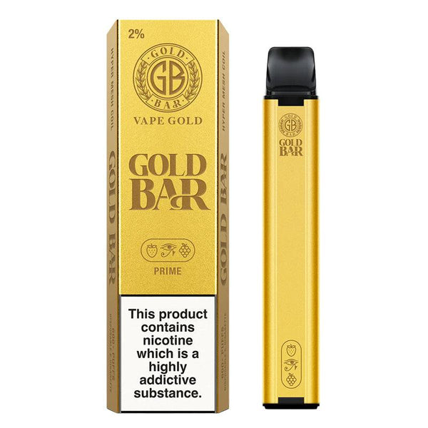 Gold Bar 600 - Prime Disposable Vape Gold Bar 600 - Prime Disposable Vape - 20mg | Free UK Delivery | Lincolnshire Vapours