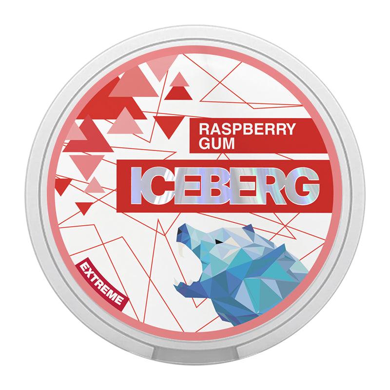 Iceberg Nicotine Pouches - 20 Pouches - 50mg - Raspberry Gum ...