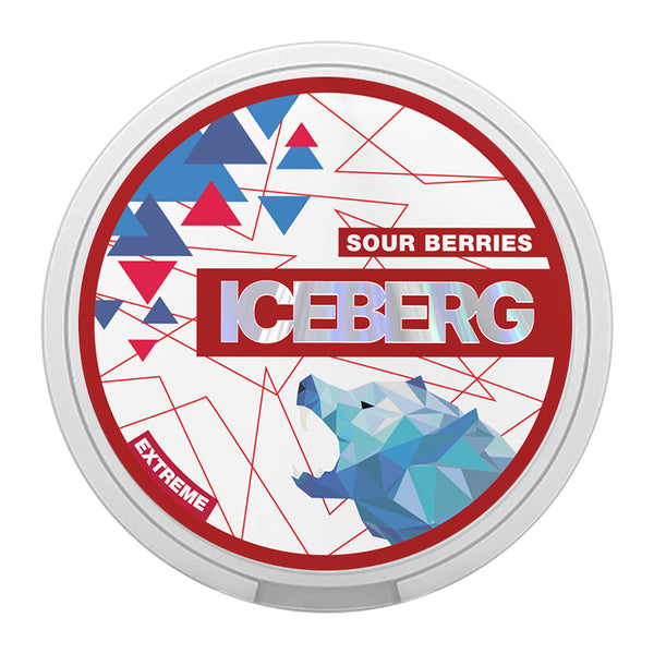 Iceberg Nicotine Pouches - 20 Pouches - 50mg - Sour Berries