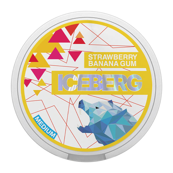 Iceberg Nicotine Pouches - 20 Pouches - 20mg - Strawberry Banana Gum