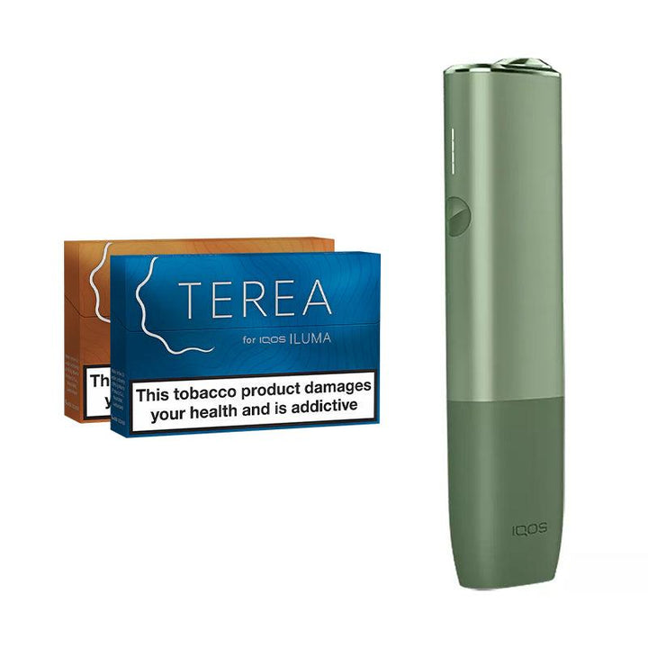 IQOS ILUMA ONE Starter Kit IQOS ILUMA ONE Starter Kit - Moss Green | Free UK Delivery | Lincolnshire Vapours