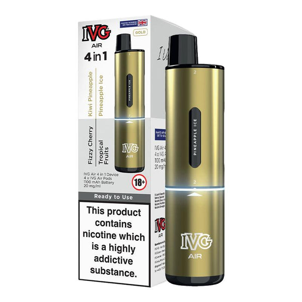 IVG Air 4 in 1 - Gold Edition Starter Kit | Free UK Delivery | Lincolnshire Vapours