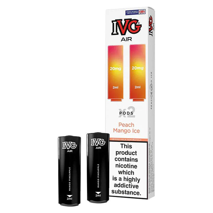 IVG Air - Peach Mango Ice Pre-filled Pods (2 Pack) | Free UK Delivery | Lincolnshire Vapours