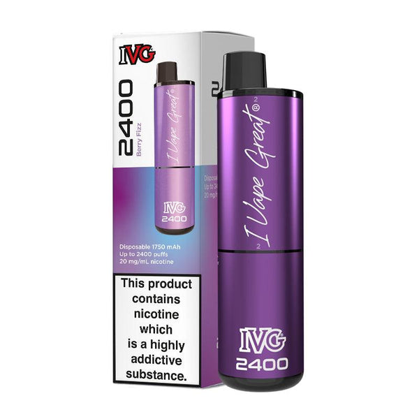 IVG 2400 - Berry Fizz Disposable Vape IVG 2400 - Berry Fizz Disposable Vape - Default Title | Free UK Delivery | Lincolnshire Vapours