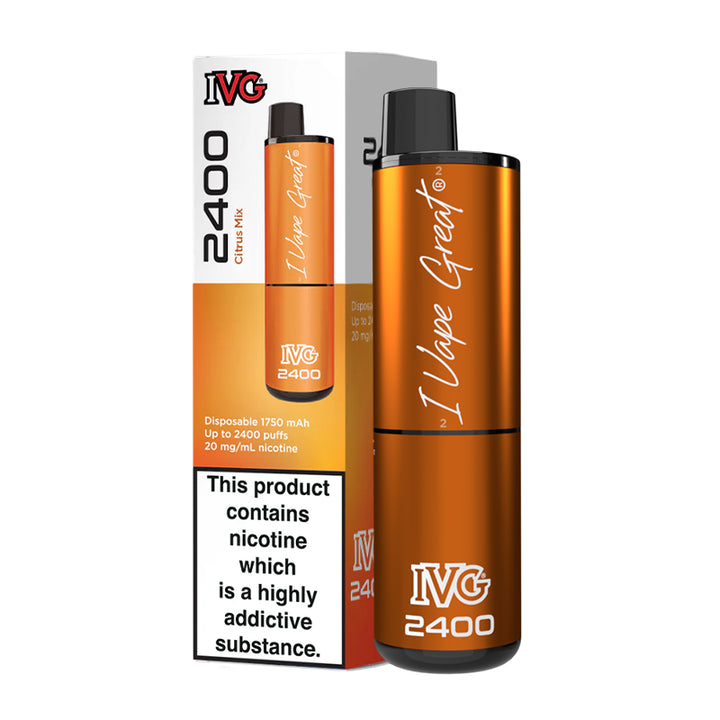 IVG 2400 - Citrus Mix Disposable Vape | Free UK Delivery | Lincolnshire Vapours