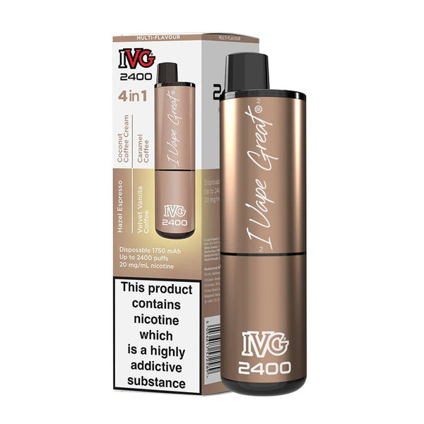 IVG 2400 - Multi Flavour Coffee Edition Disposable Vape | Free UK Delivery | Lincolnshire Vapours