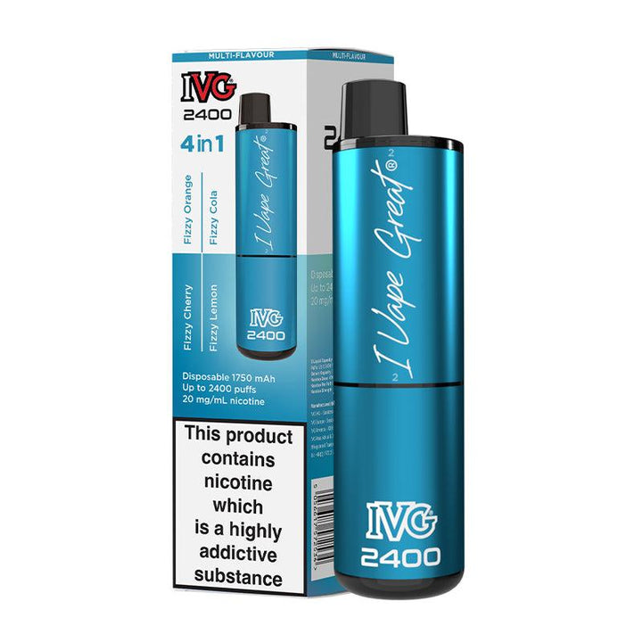 IVG 2400 - Multi Flavour Fizzy Edition Disposable Vape IVG 2400 - Multi Flavour Fizzy Edition Disposable Vape - Default Title | Free UK Delivery | Lincolnshire Vapours