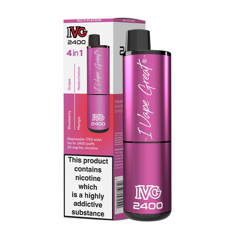 IVG 2400 - Multi Flavour Fruits Edition Disposable Vape – Lincolnshire ...