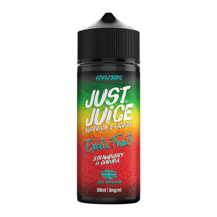 Just Juice - Exotic Fruits Strawberry & Curuba 100ml Shortfill | Free UK Delivery | Lincolnshire Vapours