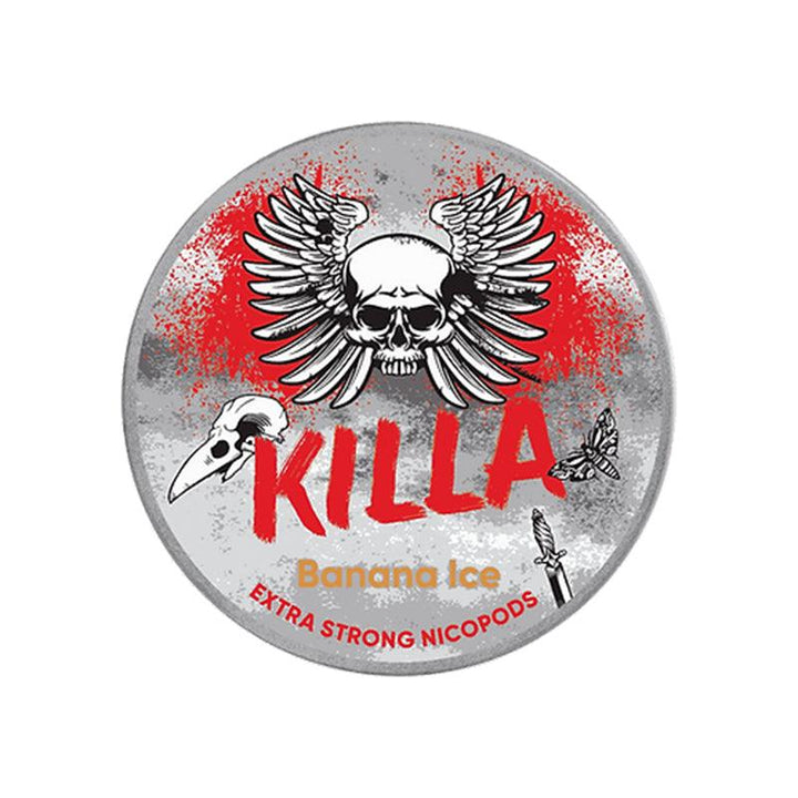 Killa NicPods - 20 Pouches - 16mg - Banana Ice | Free UK Delivery | Lincolnshire Vapours