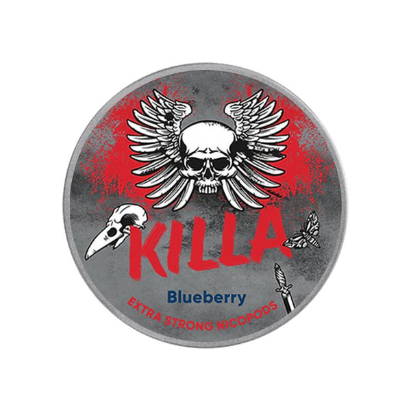 Killa NicPods - 20 Pouches - 16mg - Blueberry | Free UK Delivery | Lincolnshire Vapours