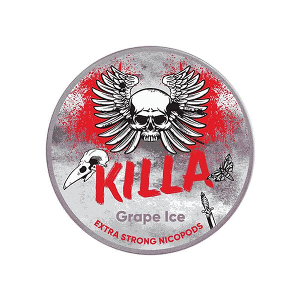 Killa NicPods - 20 Pouches - 16mg - Grape Ice | Free UK Delivery | Lincolnshire Vapours