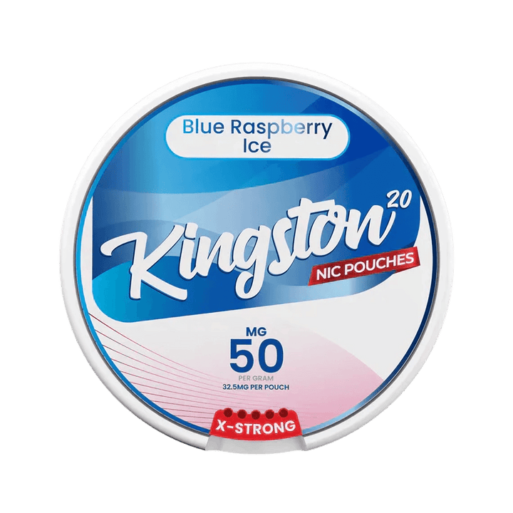 Kingston X Strong Nic Pouches - 50mg 20 Pouches - Blue Raspberry Ice | Free UK Delivery | Lincolnshire Vapours