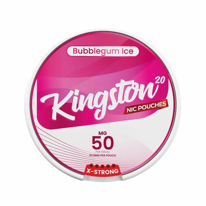 Kingston X Strong Nic Pouches - 50mg 20 Pouches - Bubblegum Ice | Free UK Delivery | Lincolnshire Vapours