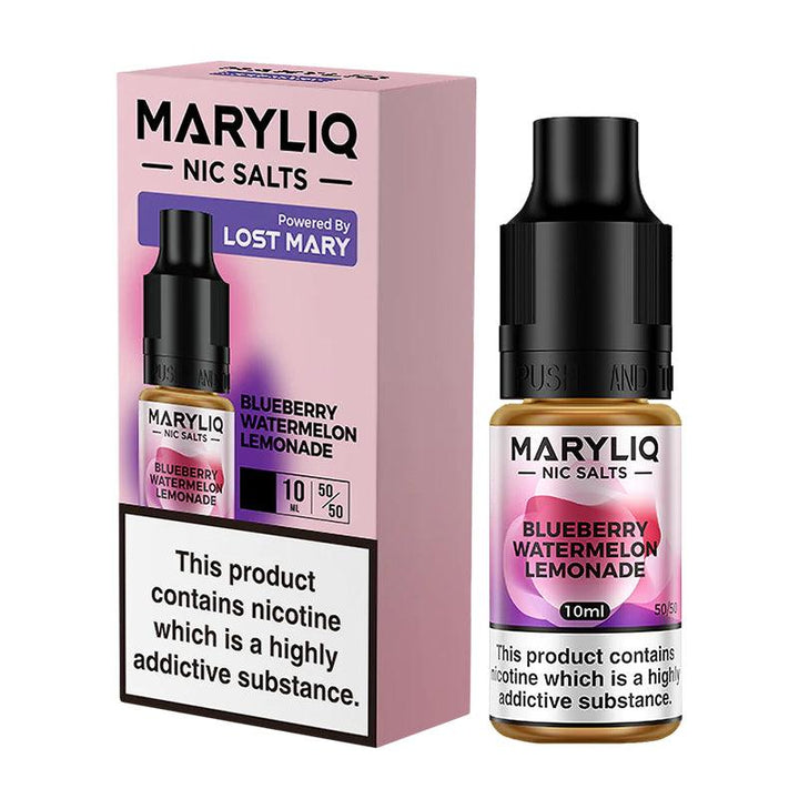 Lost Mary MARYLIQ - Blueberry Watermelon Lemonade Nic Salt 10ml | Free UK Delivery | Lincolnshire Vapours