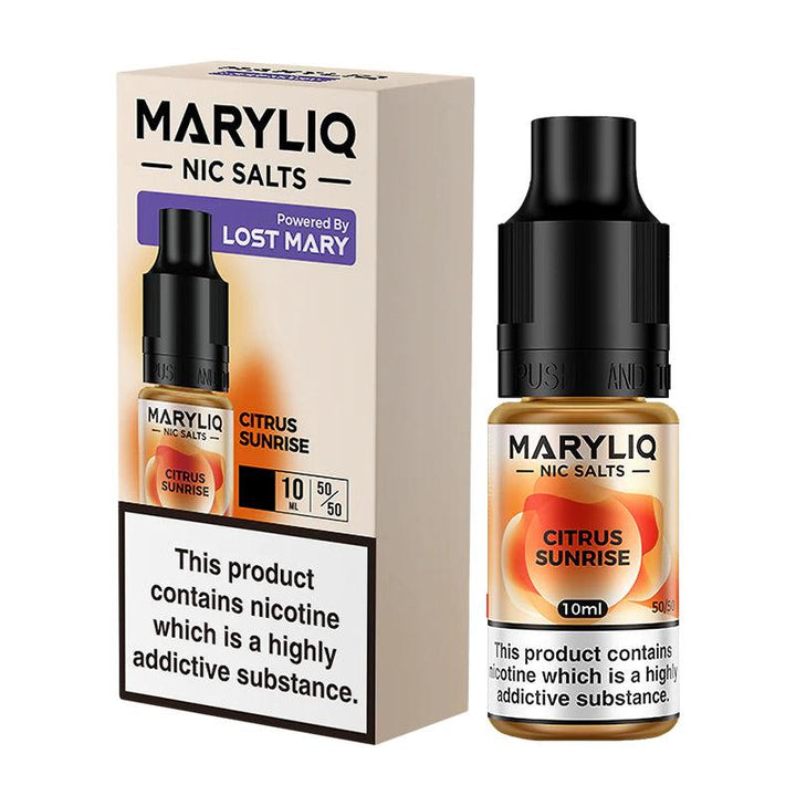 Lost Mary MARYLIQ - Citrus Sunrise Nic Salt 10ml | Free UK Delivery | Lincolnshire Vapours