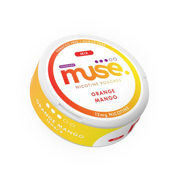 Muse Mix Nicotine Pouches - 20 Pouches 12mg - Orange Mango | Free UK Delivery | Lincolnshire Vapours