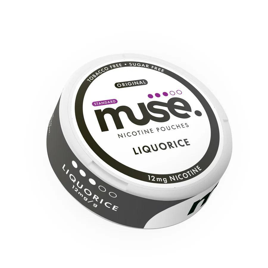 Muse Original Nicotine Pouches - 20 Pouches 12mg - Liquorice | Lincolnshire Vapours