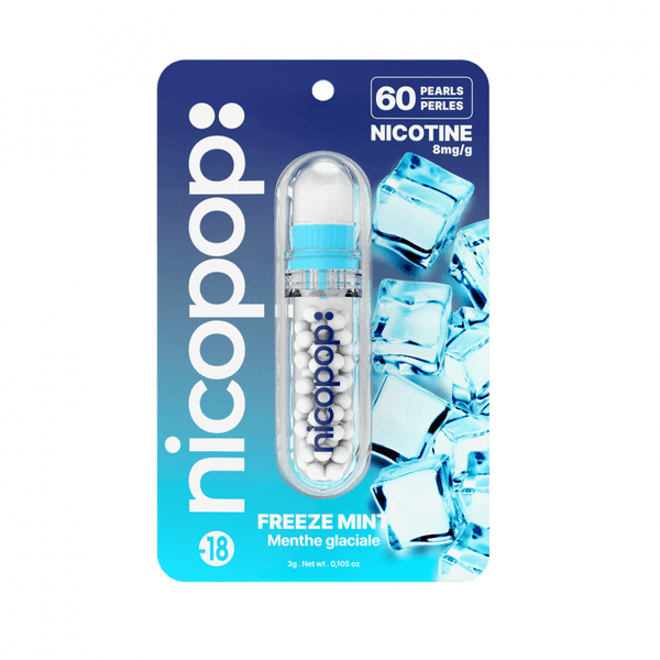 Nicopop Nicotine Pearls - Freeze Mint | Free UK Delivery | Lincolnshire Vapours