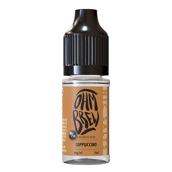 Ohm Brew - Cappuccino Nic Salt 10ml | Free UK Delivery | Lincolnshire Vapours