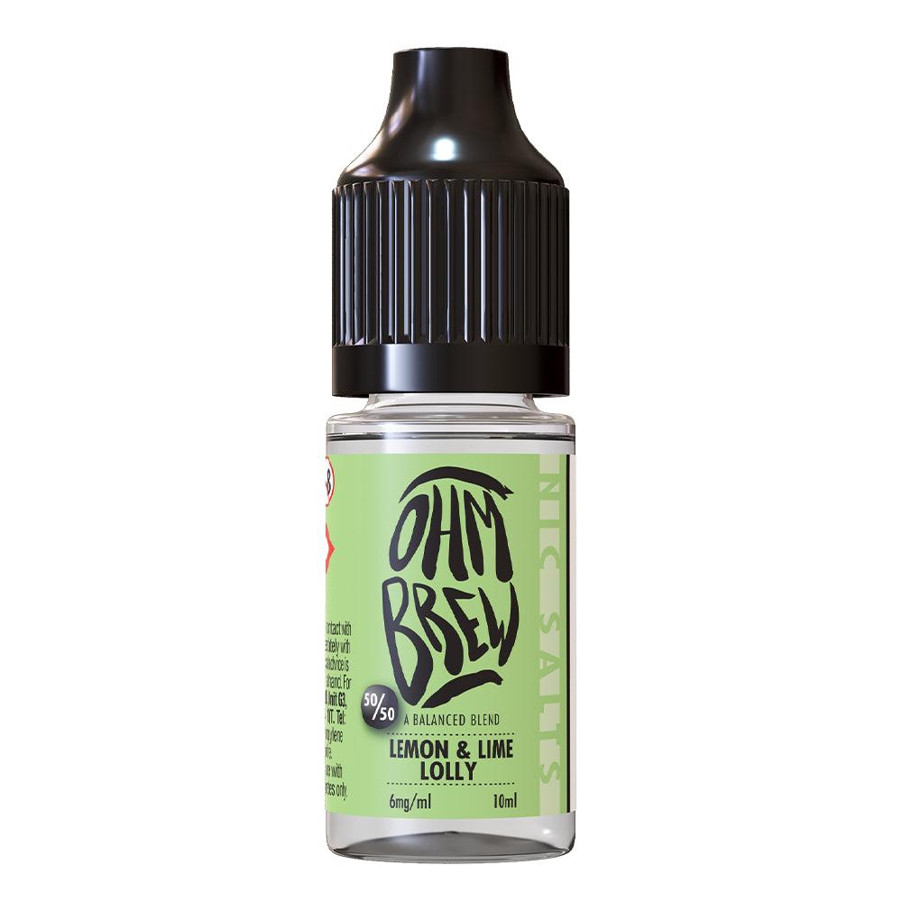 Ohm Brew - Lemon & Lime Lolly Nic Salt 10ml | Lincolnshire Vapours