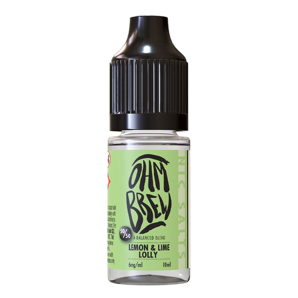 Ohm Brew - Lemon & Lime Lolly Nic Salt 10ml