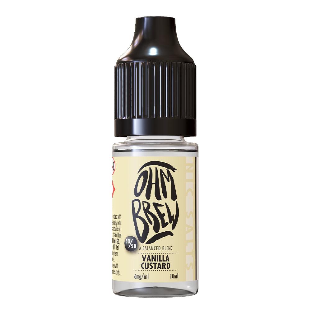 Ohm Brew - Vanilla Custard Nic Salt 10ml | Lincolnshire Vapours