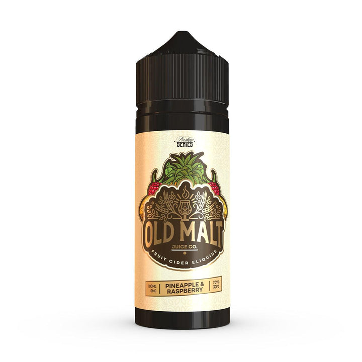 Old Malt Juice Co. - Pineapple & Raspberry 100ml Shortfill | Free UK Delivery | Lincolnshire Vapours