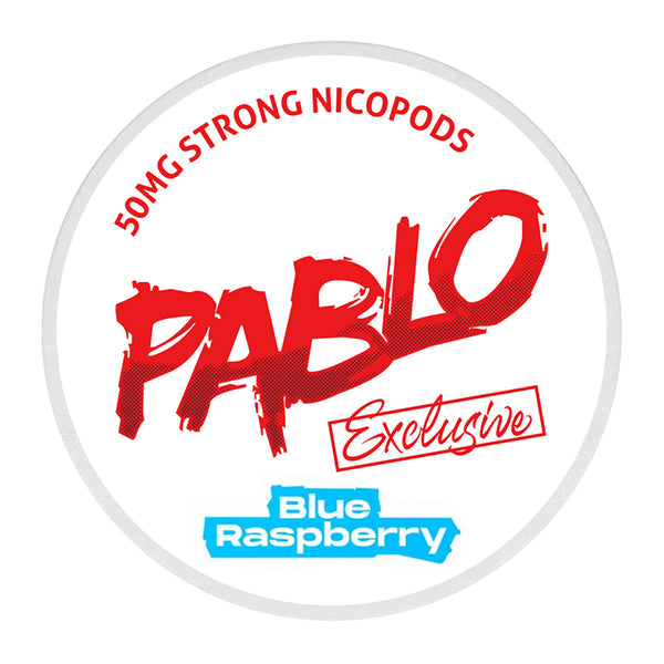 Pablo Nicotine Pouches - 20 Pouches - 50mg - Blue Raspberry | Lincolnshire Vapours