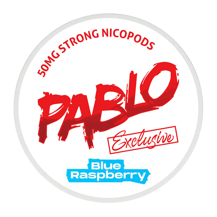 Pablo Nicotine Pouches - 20 Pouches - 50mg - Blue Raspberry | Lincolnshire Vapours