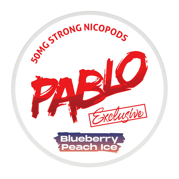Pablo Nicotine Pouches - 20 Pouches - 50mg - Blueberry Peach Ice