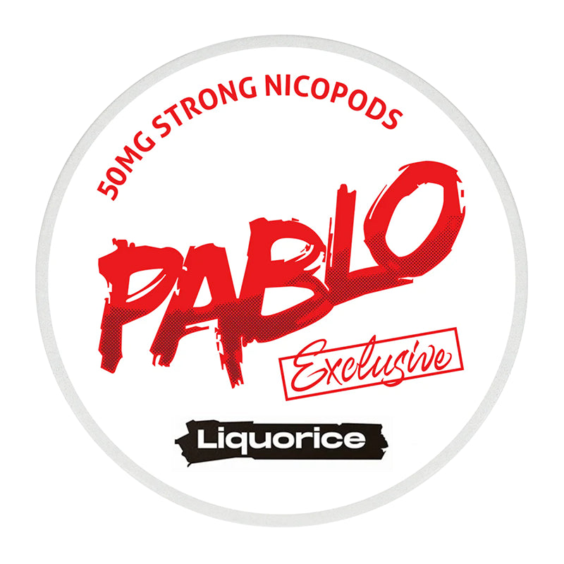 Pablo Nicotine Pouches - 20 Pouches - 50mg - Liquorice