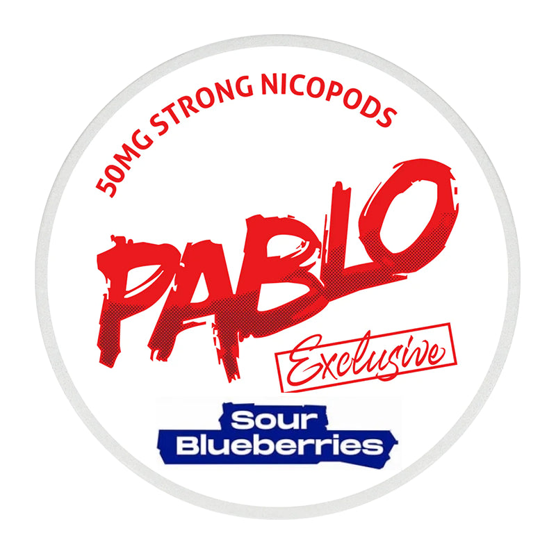 Pablo Nicotine Pouches - 20 Pouches - 50mg - Sour Blueberries