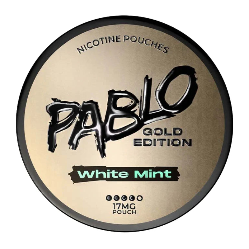 Pablo Gold Edition Nicotine Pouches - White Mint - 20 Pouches