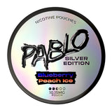 Pablo Silver Edition Nicotine Pouches - Blueberry Peach Ice - 20 Pouches