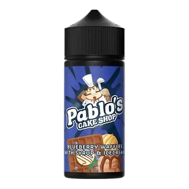 Pablo's Cake Shop - Blueberry Waffles With Syrup & Ice Cream 100ml Shortfill Pablo's Cake Shop - Blueberry Waffles With Syrup & Ice Cream 100ml Shortfill - Default Title | Free UK Delivery | Lincolnshire Vapours