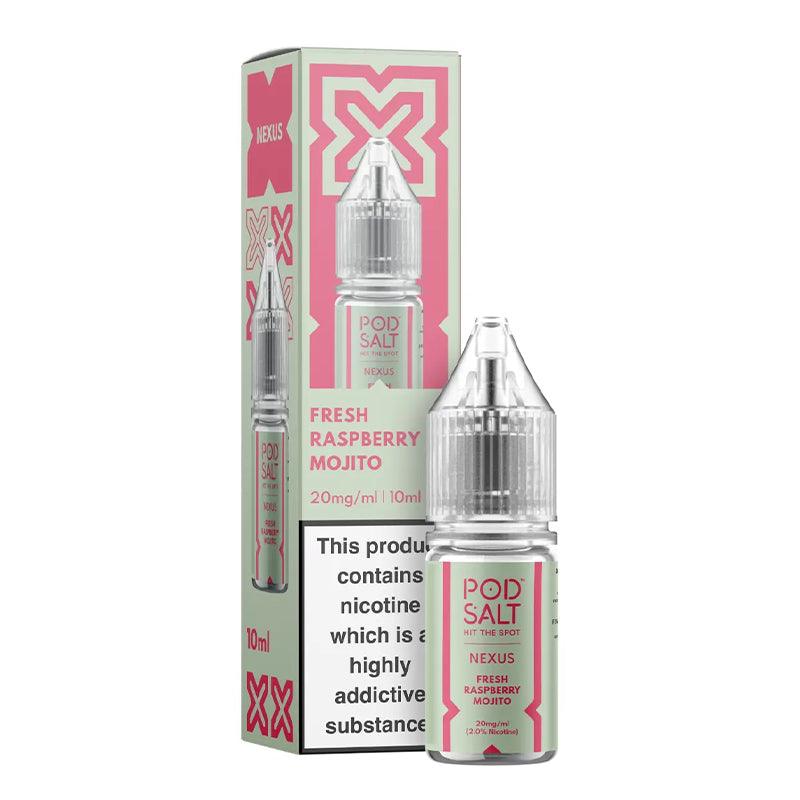 Pod Salt Nexus - Fresh Raspberry Mojito 10ml | Lincolnshire Vapours