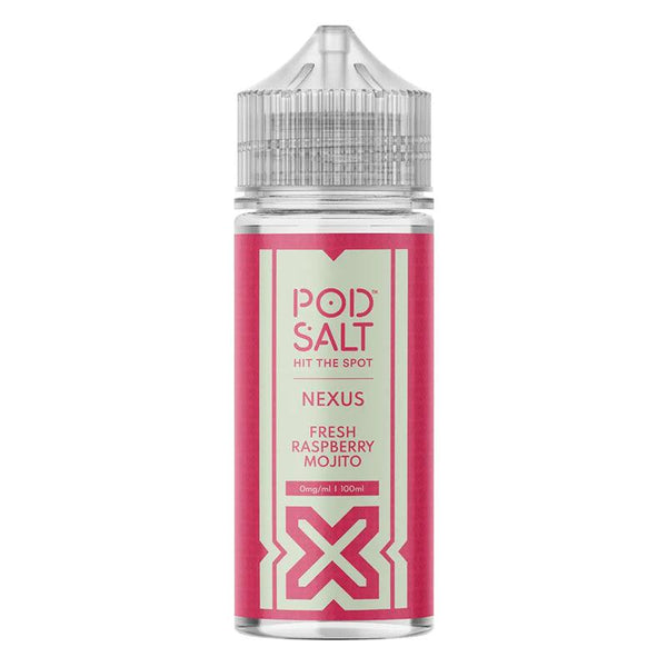 Pod Salt Nexus - Fresh Raspberry Mojito 100ml Shortfill