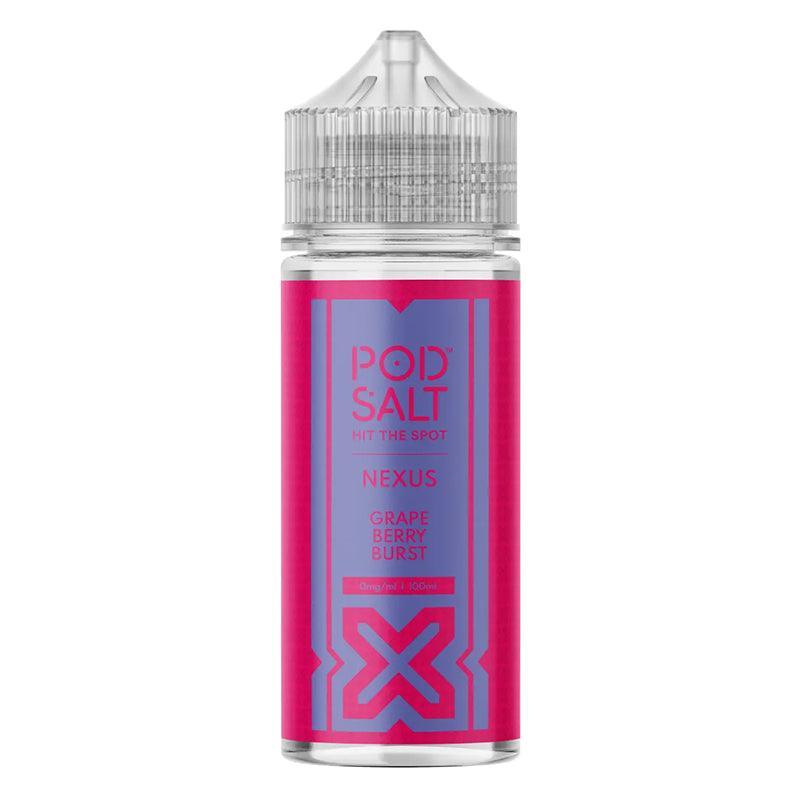 Pod Salt Nexus - Grape Berry Burst 100ml Shortfill | Lincolnshire Vapours