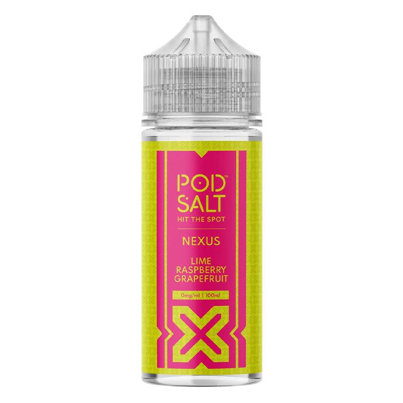 Pod Salt Nexus - Lime Raspberry Grapefruit 100ml Shortfill | Lincolnshire Vapours