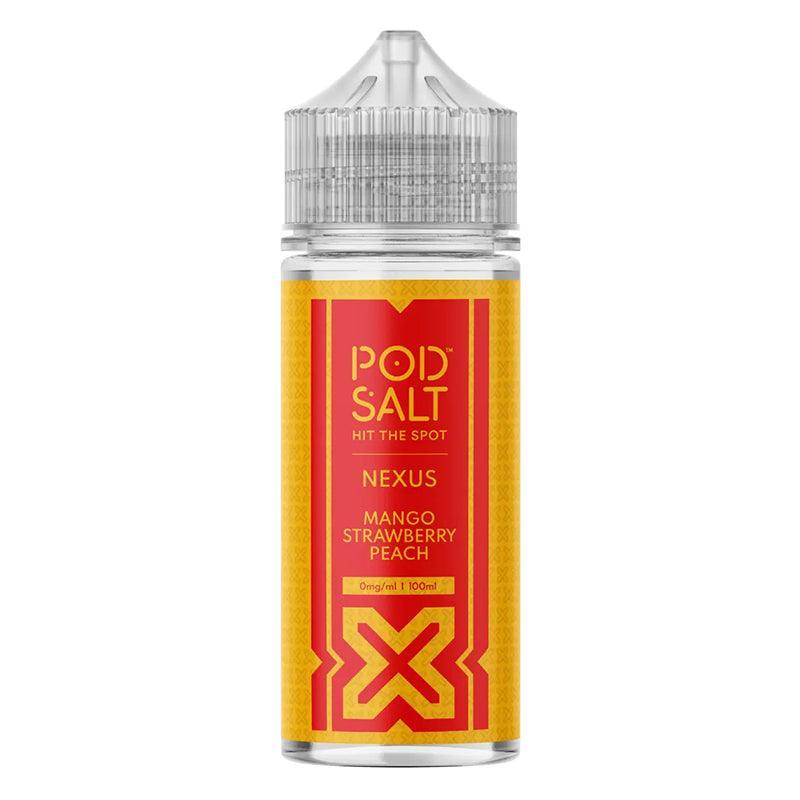 Pod Salt Nexus - Mango Strawberry Peach 100ml Shortfill | Lincolnshire Vapours