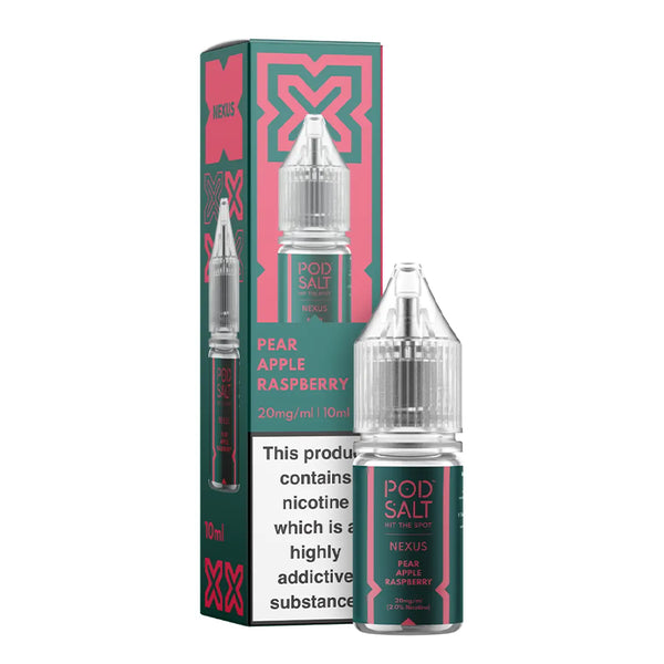 Pod Salt Nexus - Pear Apple Raspberry 10ml | Free UK Delivery | Lincolnshire Vapours